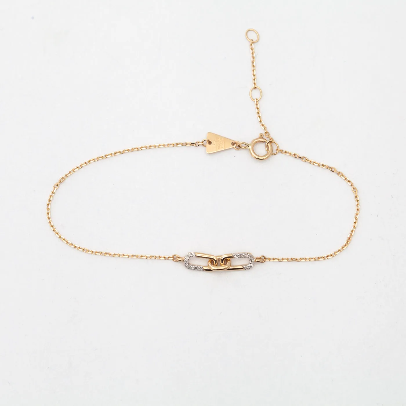 Pavé Interlocking Link Bracelet