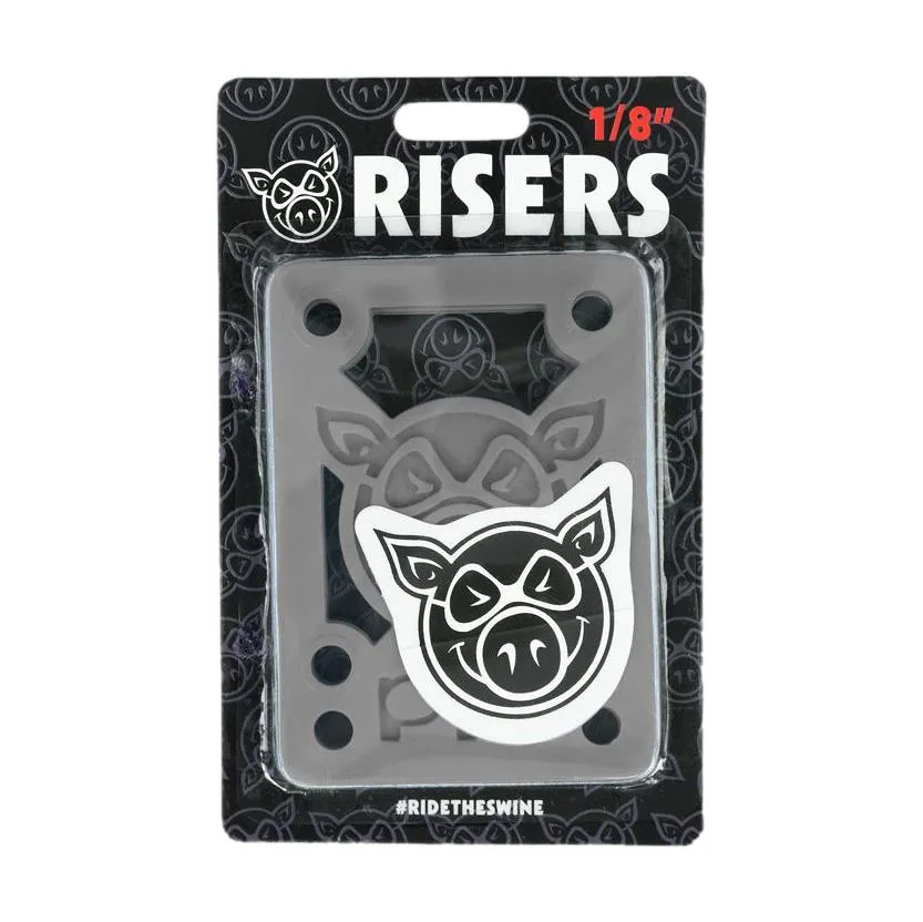 Pig Piles 1/8" Hard Risers Grey