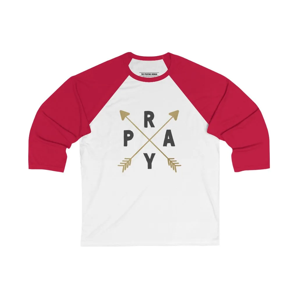 Pray Baseball Tee