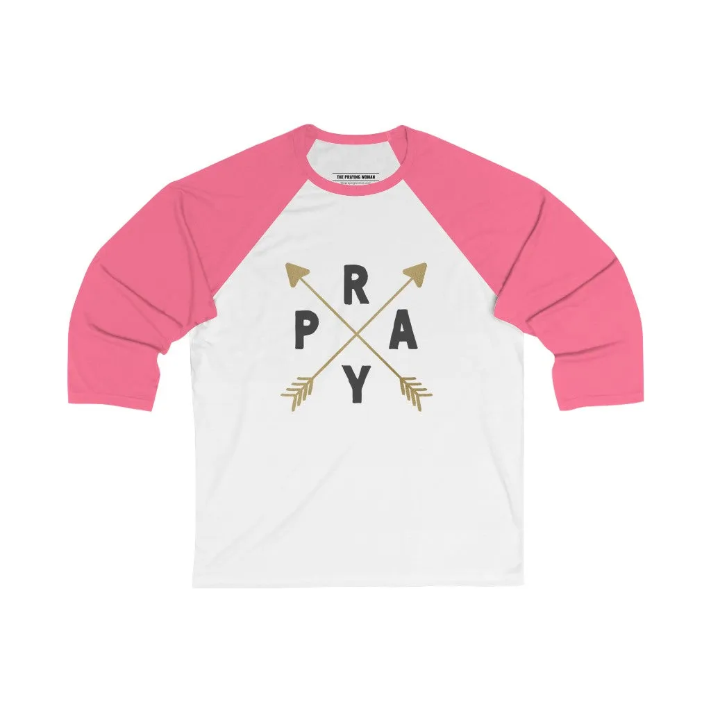 Pray Baseball Tee