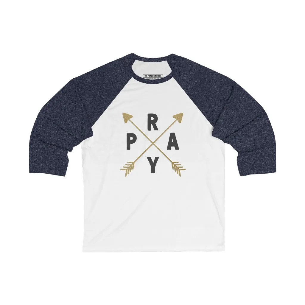 Pray Baseball Tee