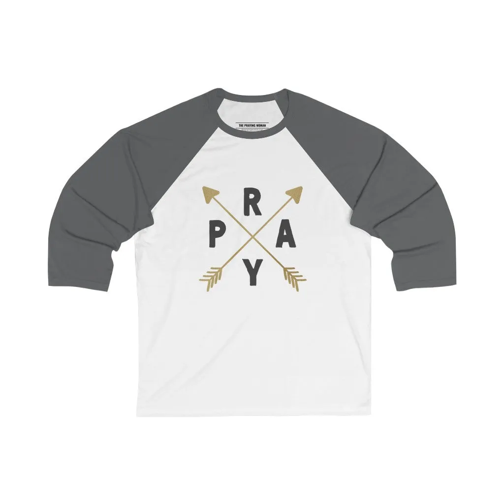 Pray Baseball Tee