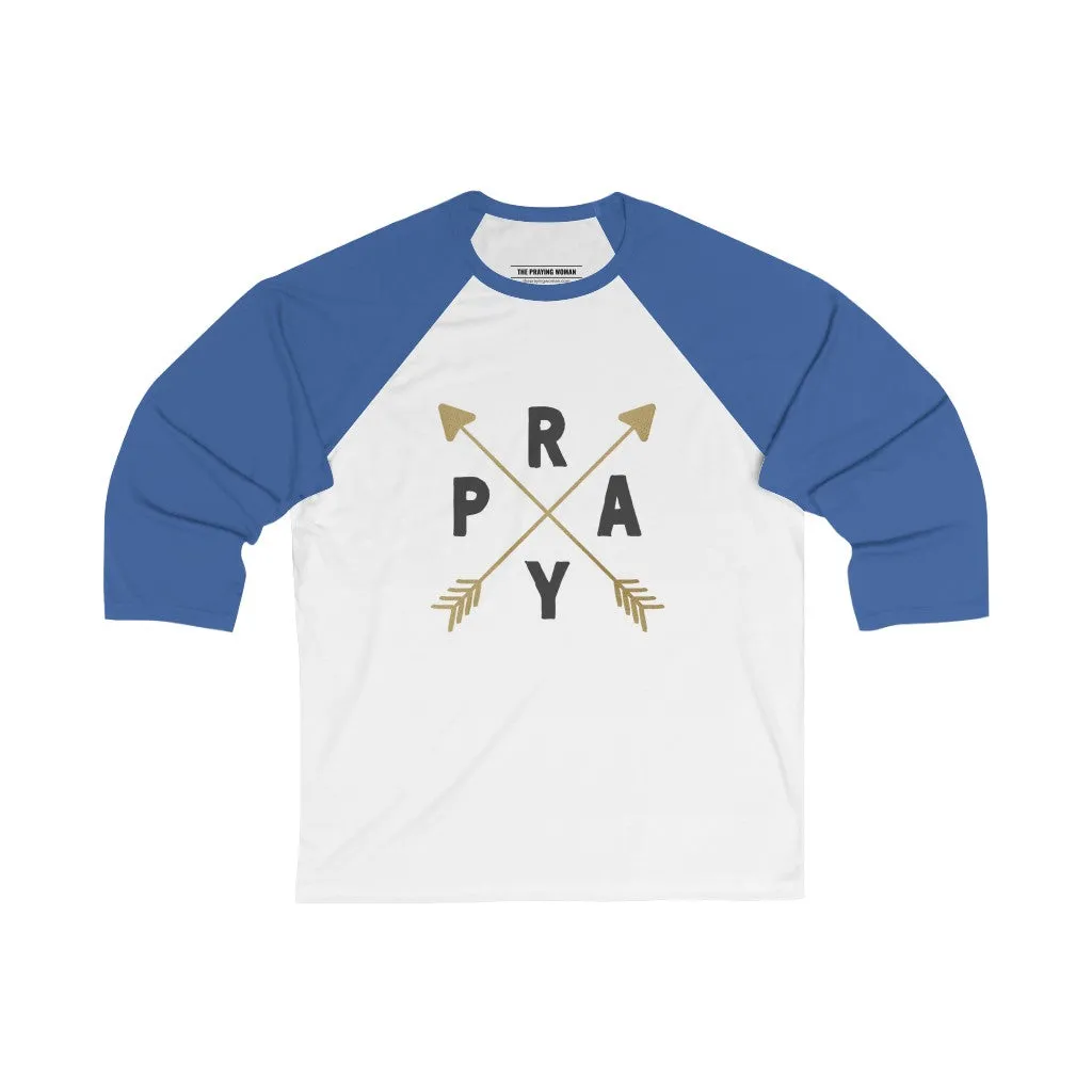 Pray Baseball Tee