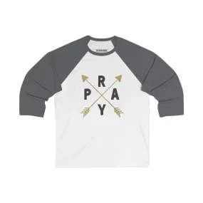 Pray Baseball Tee