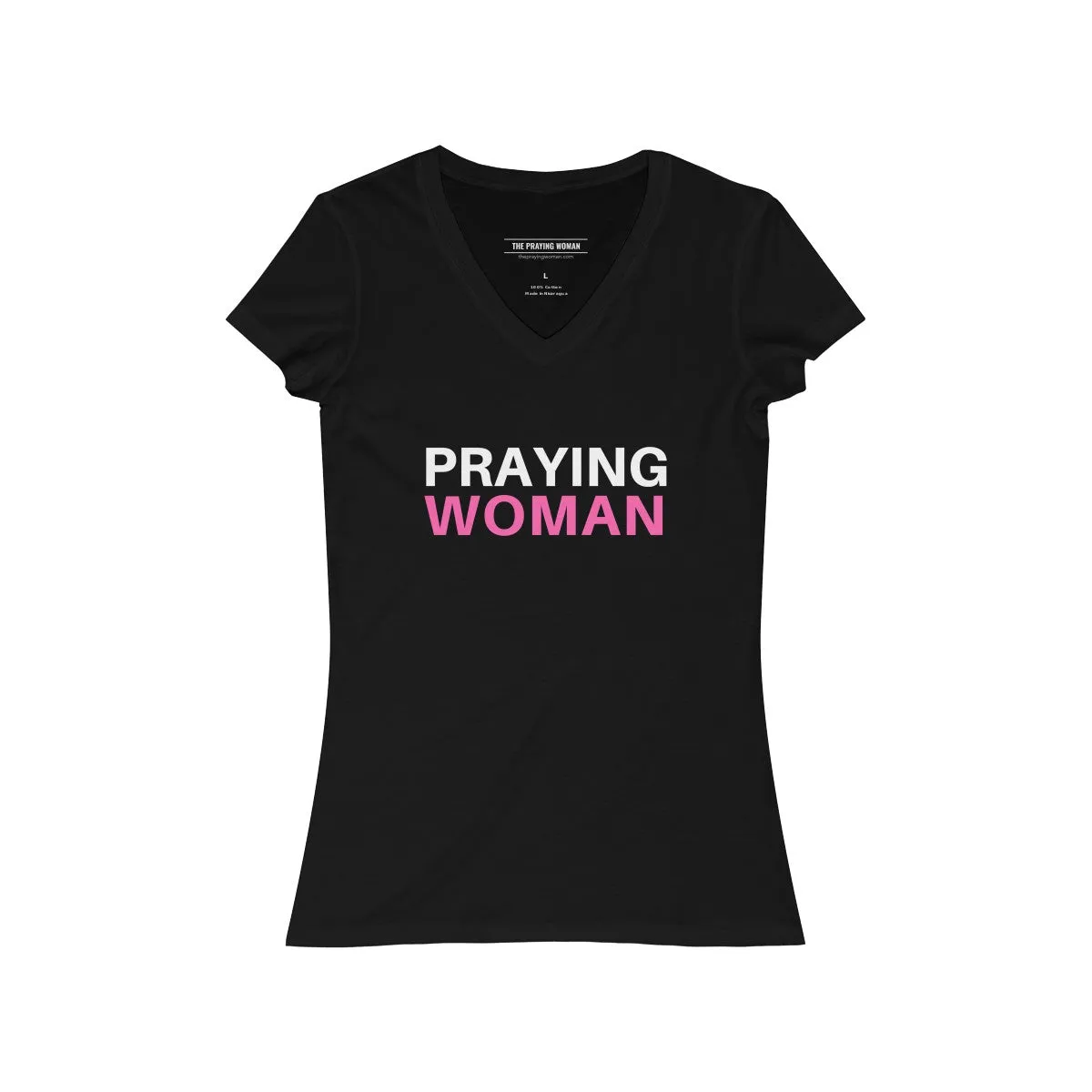 Praying Woman V-Neck Tee