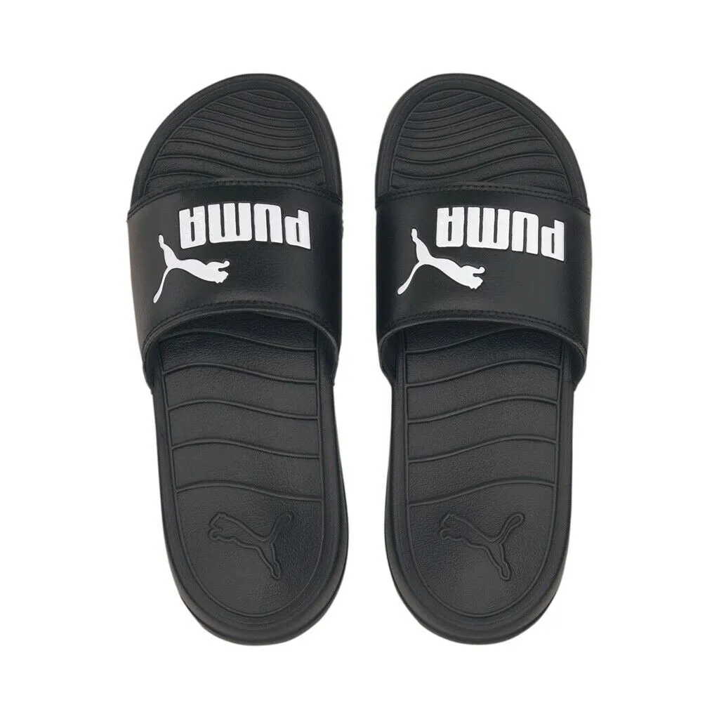 Puma boy's beach slipper Popcat 20 PS 372017-01 black-white