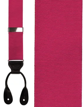 "Fuchsia Grosgraine Ribbon II" Suspenders