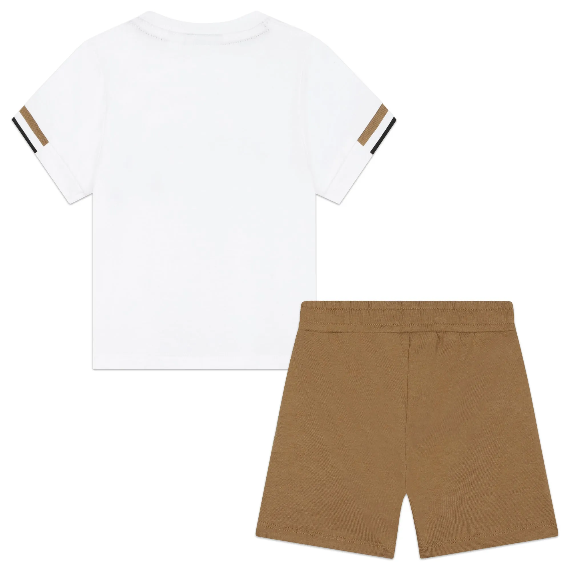 Set de para bebés short con playera Boss beige