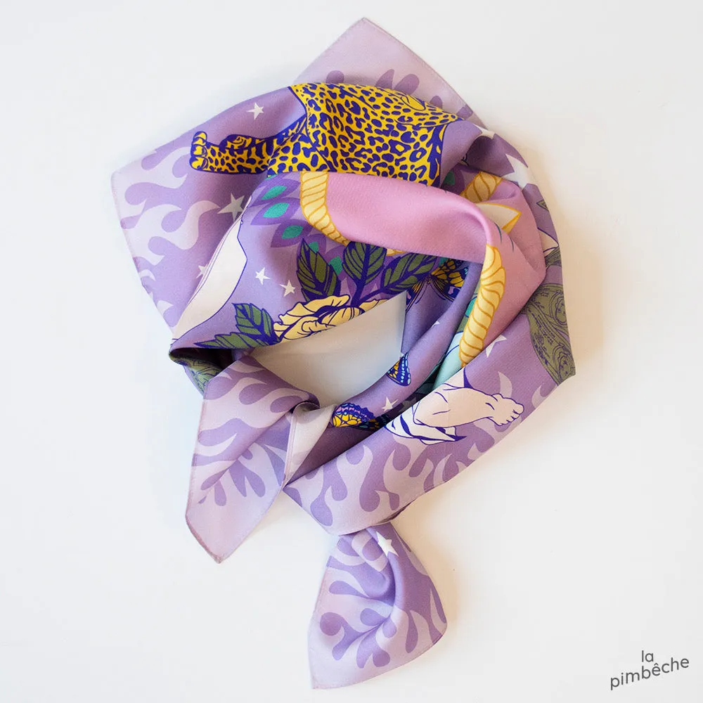 Silk scarf 🔮💜 Purple Fire