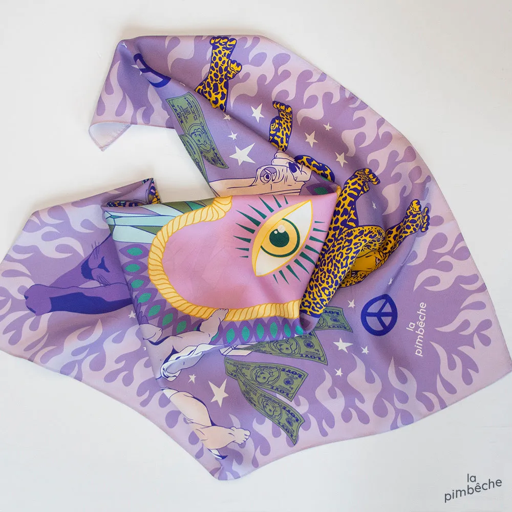 Silk scarf 🔮💜 Purple Fire