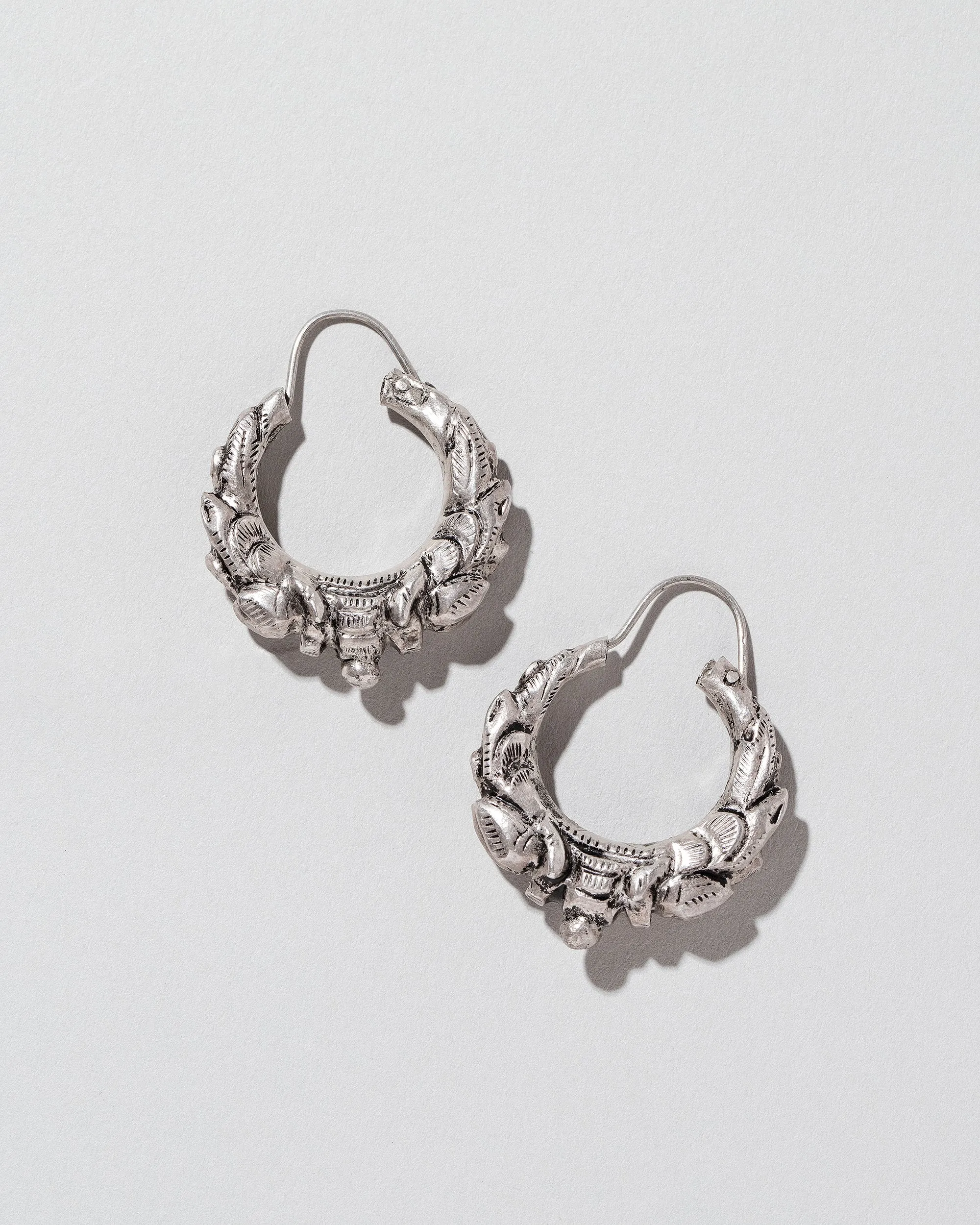 Silver Italian Hoops