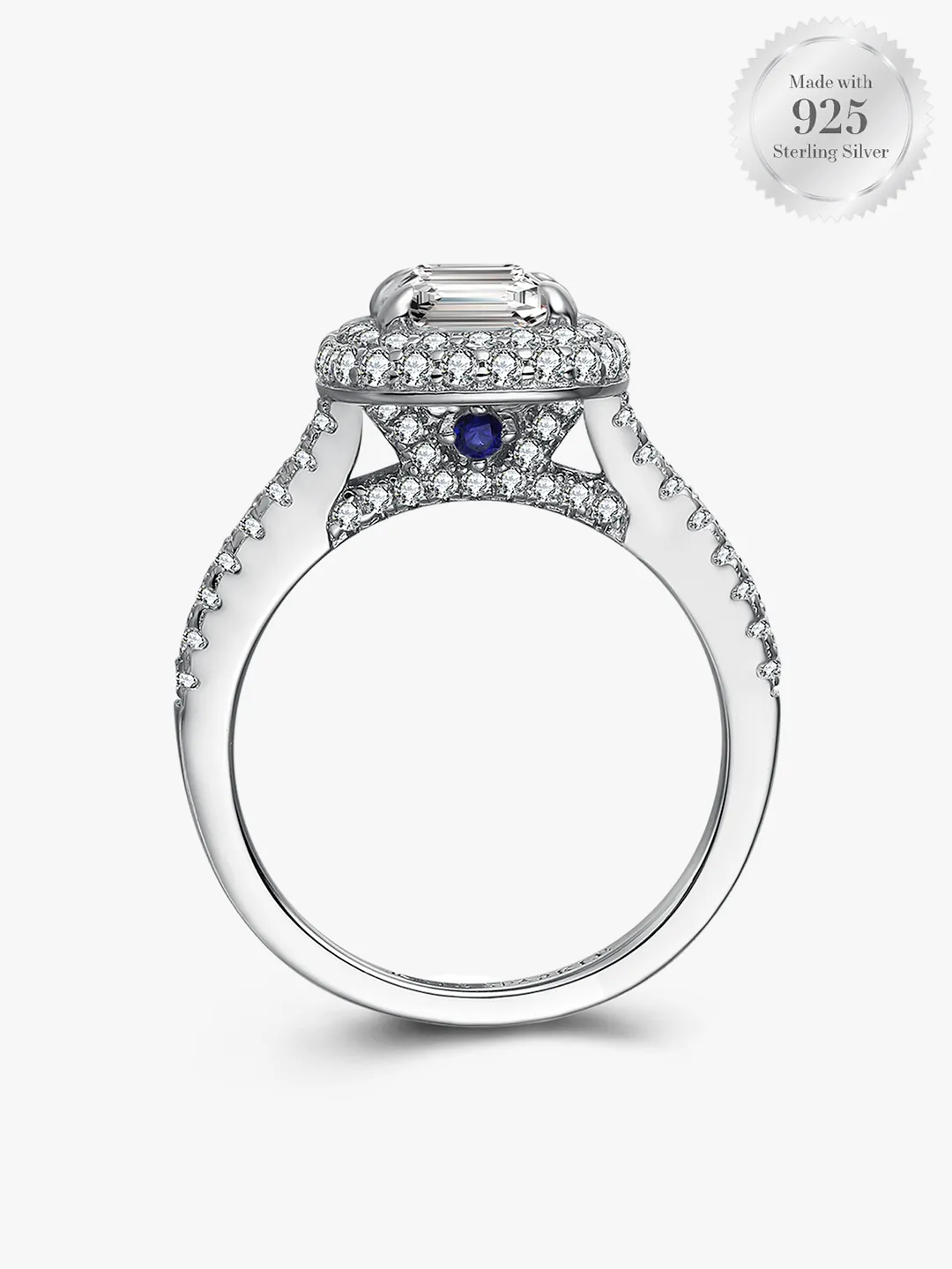 Sparkling Oval Halo Ring