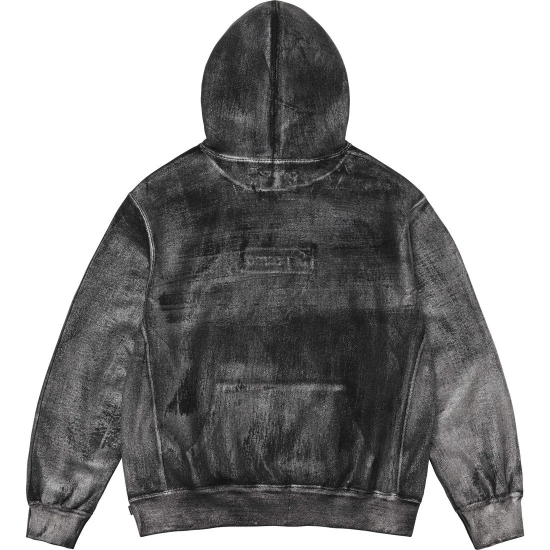 SUPREME MM6 MAISON MARGIELA FOIL BOX LOGO HOODED SWEATSHIRT-BLACK