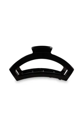 TELETIES Medium Open Hair Clip in Jet Black