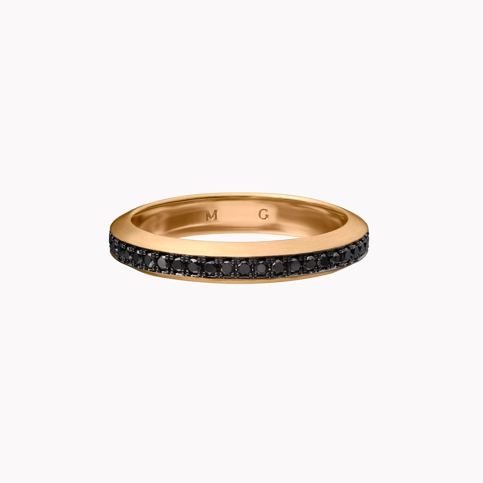 The Colette Black Diamond Pavé Band