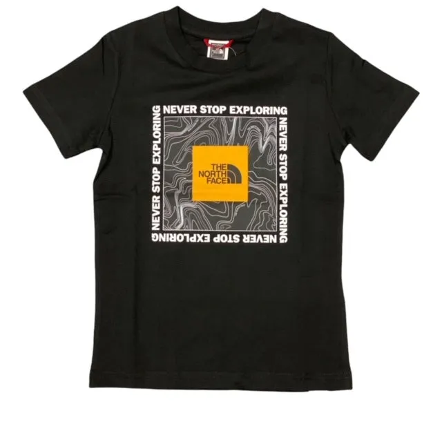 The North Face T-shirt Junior S/S Box NF0A3BS2YDD black