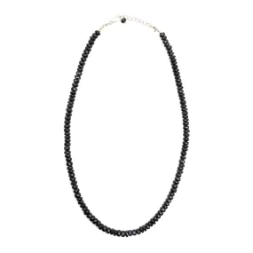 Tourmaline - Black, Beaded Necklace