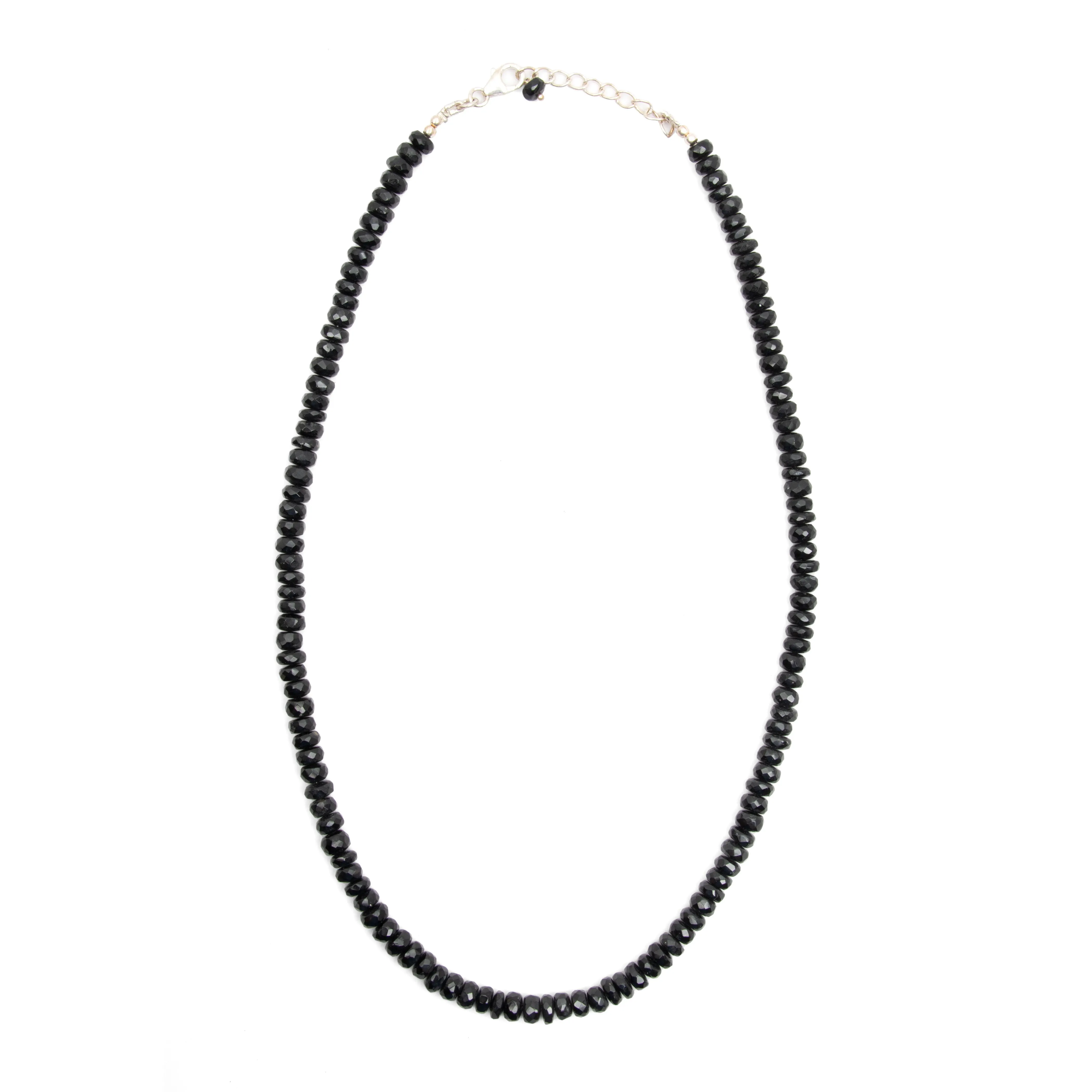 Tourmaline - Black, Beaded Necklace