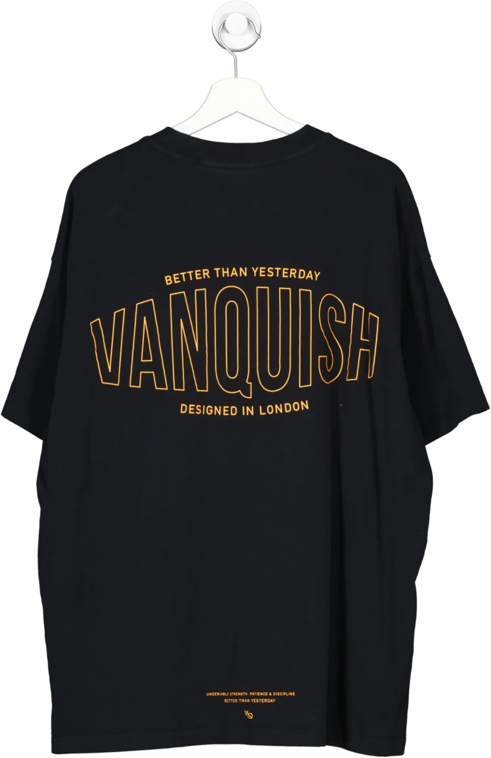 Vanquish Black Better Than Yesterday Regular Fit T Shirt UK L